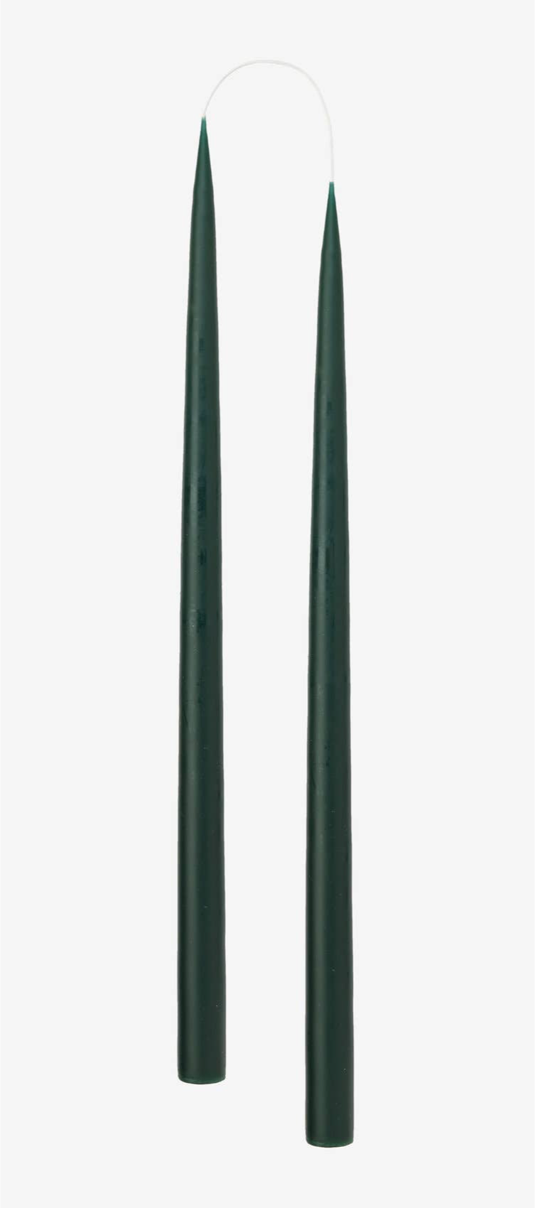 Danish Taper Candle - Forest Green | Set of Two
