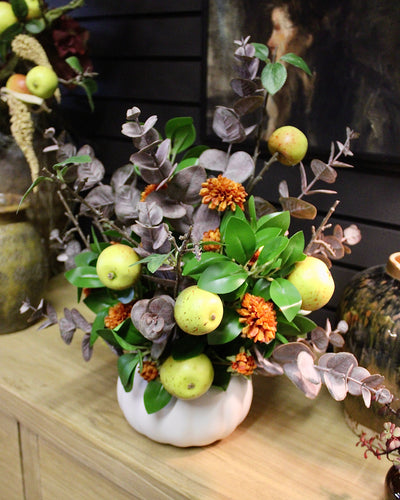 Pumpkin Pot Fall Arrangement