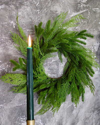 20” Fresh Touch Spruce & Cedar Wreath
