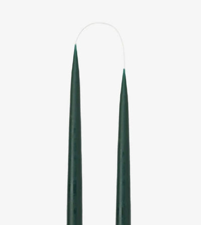 Danish Taper Candle - Forest Green | Set of Two