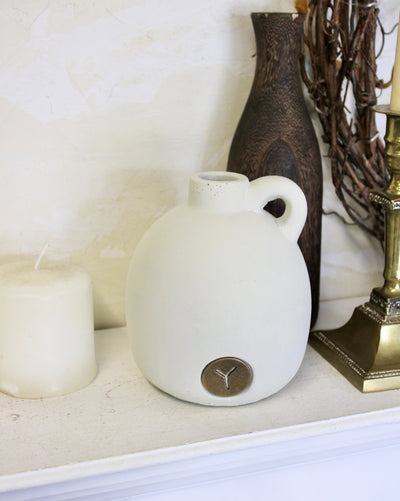Warm White Matte Pot