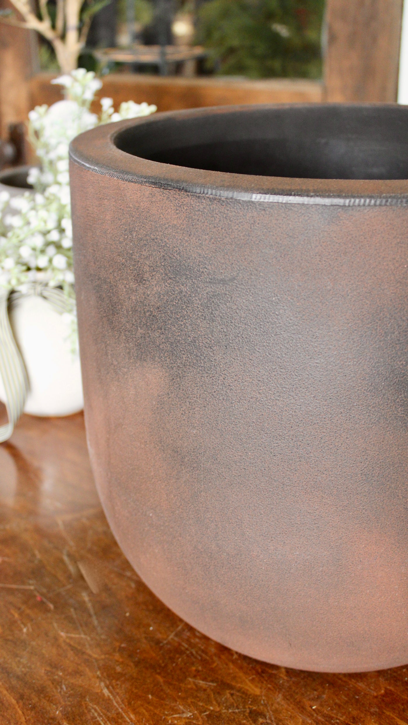 Rust Finish Eco Uovo Pot