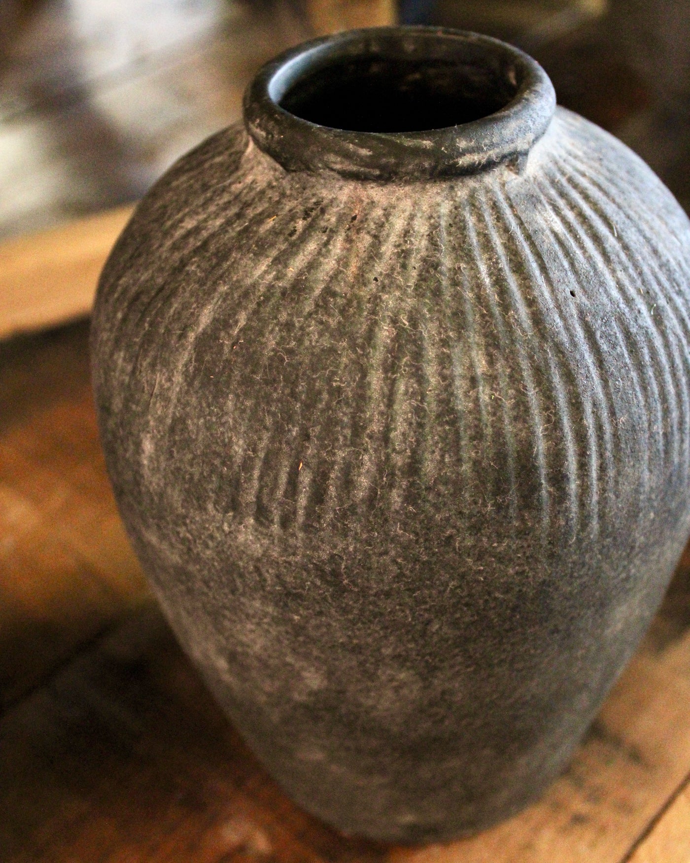 Black Terracotta Vase (Small)
