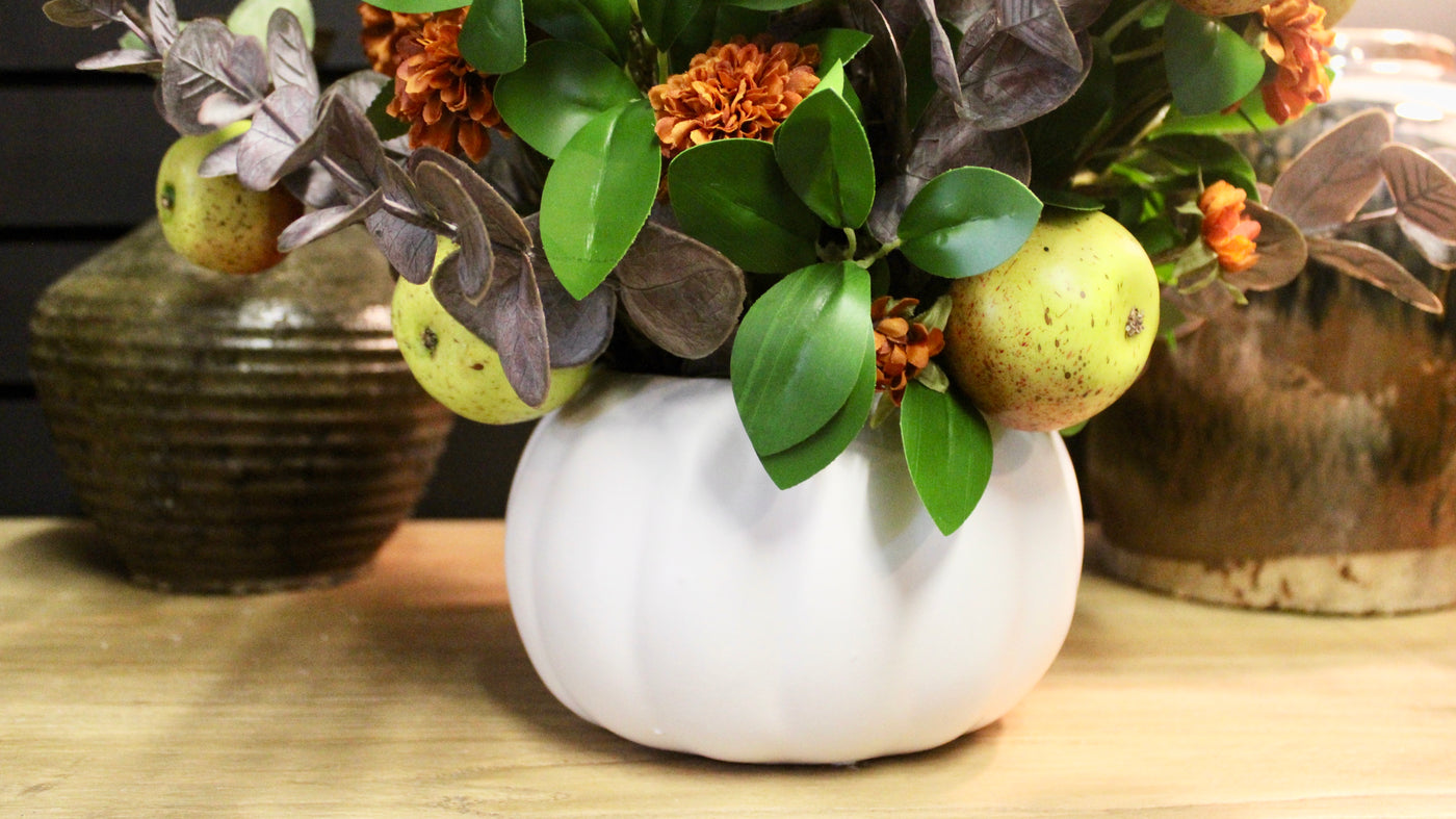 Pumpkin Pot Fall Arrangement