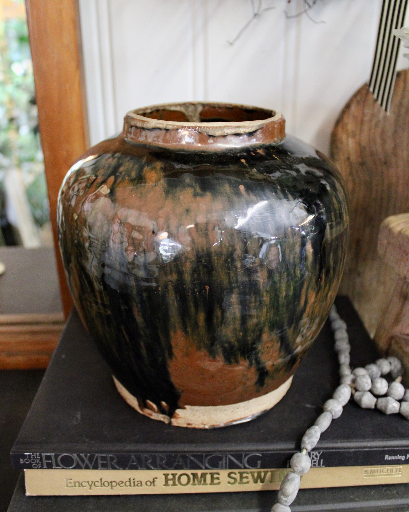 Glazed Vintage Pot