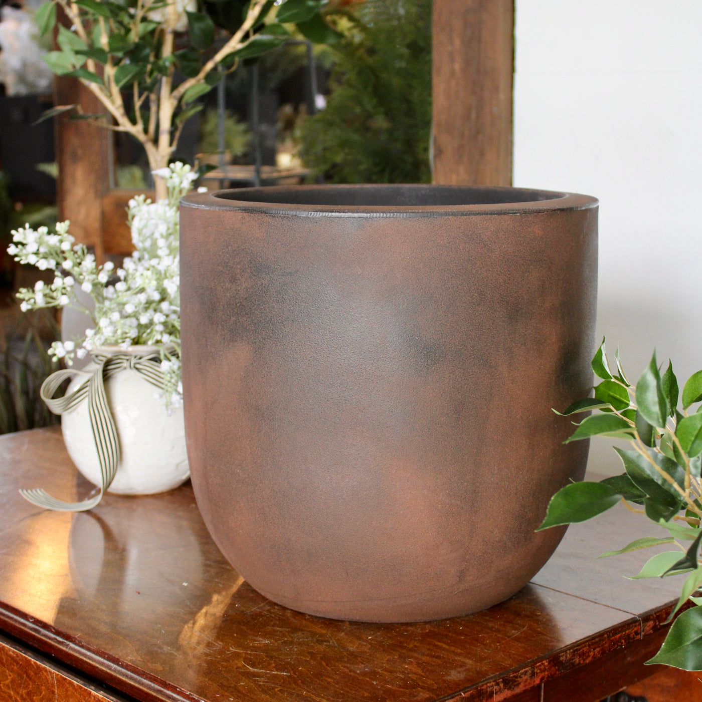 Rust Finish Eco Uovo Pot