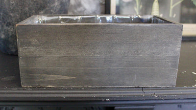 Black Wooden Planter Box