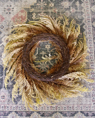 32” Pampas Wreath with Bow