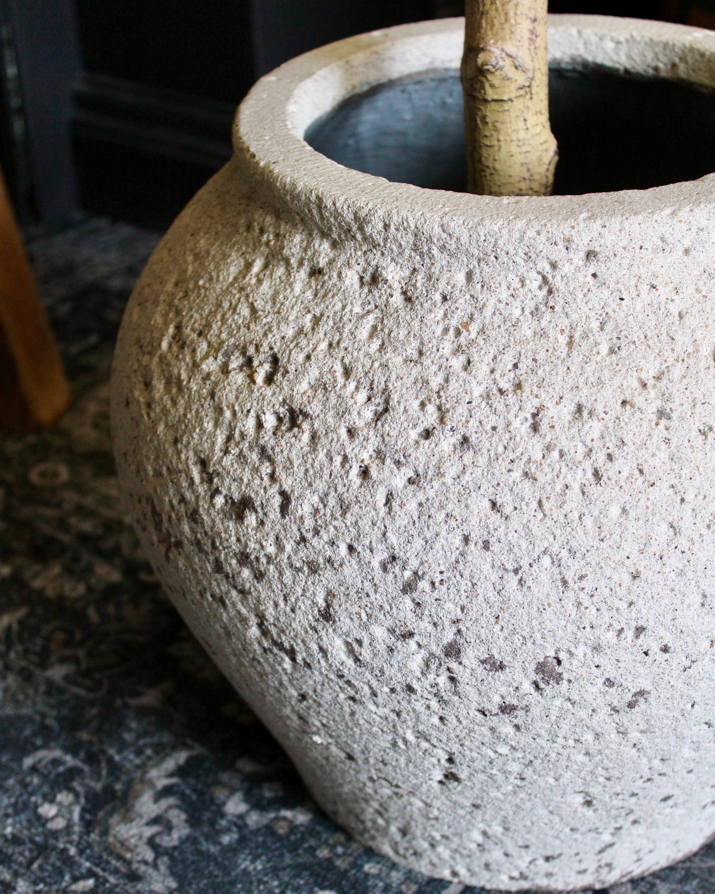 Curvy Tuscan Stone Pot