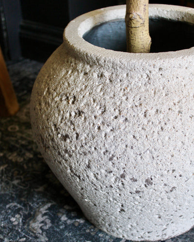 Curvy Tuscan Stone Pot