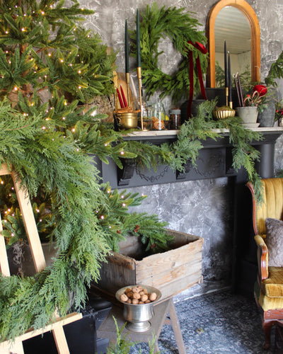 72” Fresh Touch Emerald Cedar Garland