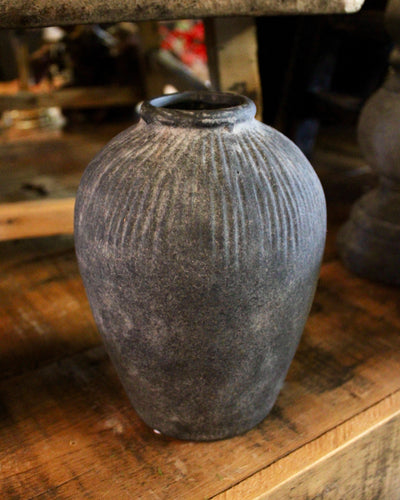 Black Terracotta Vase (Small)