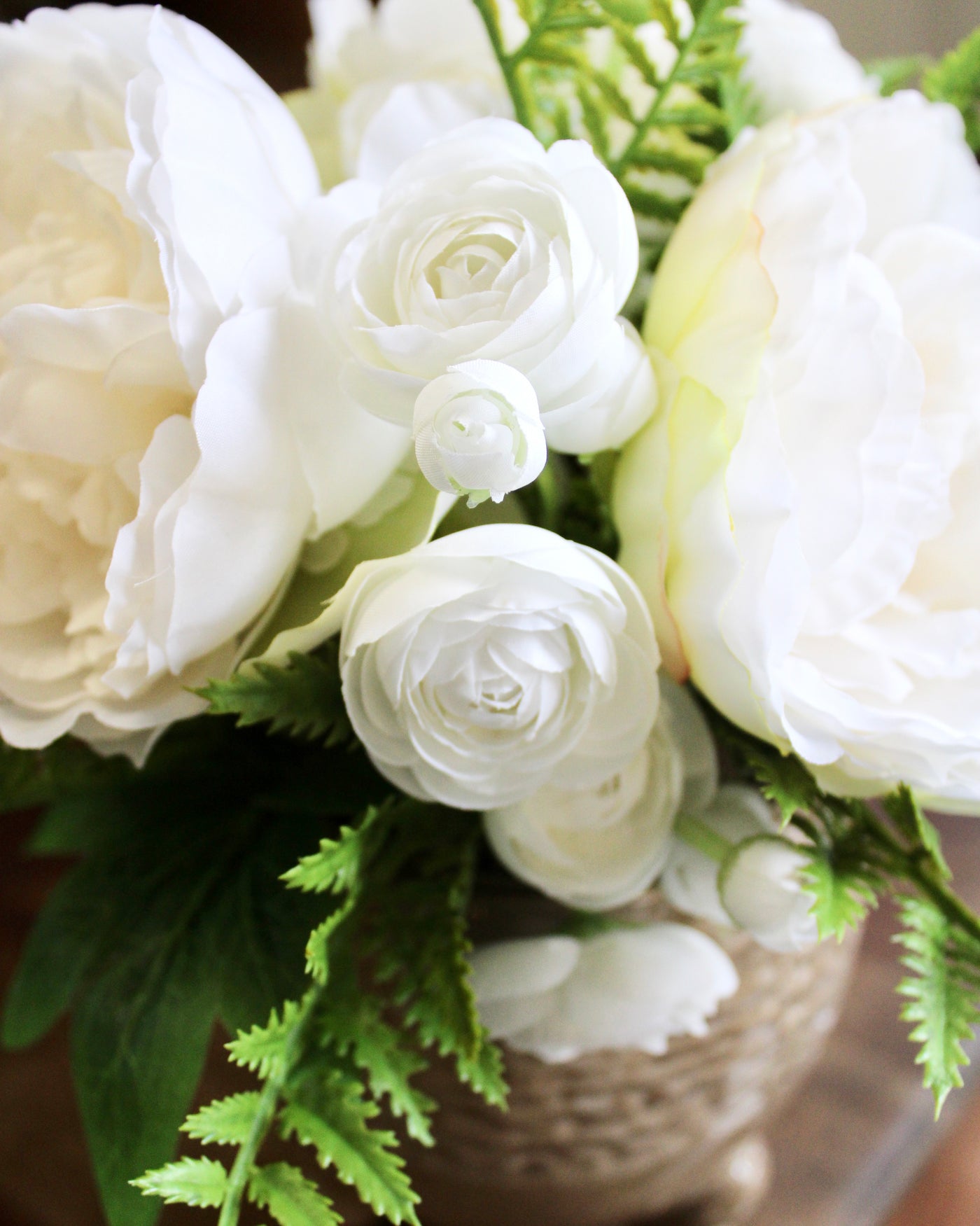 Potted Peony & Ranunculus Arrangement