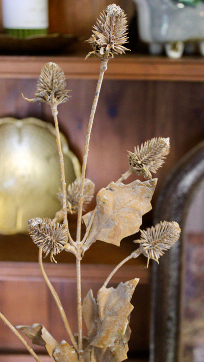 Faux Dried Thistle Spray