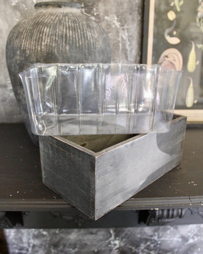 Black Wooden Planter Box