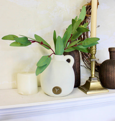 Warm White Matte Pot