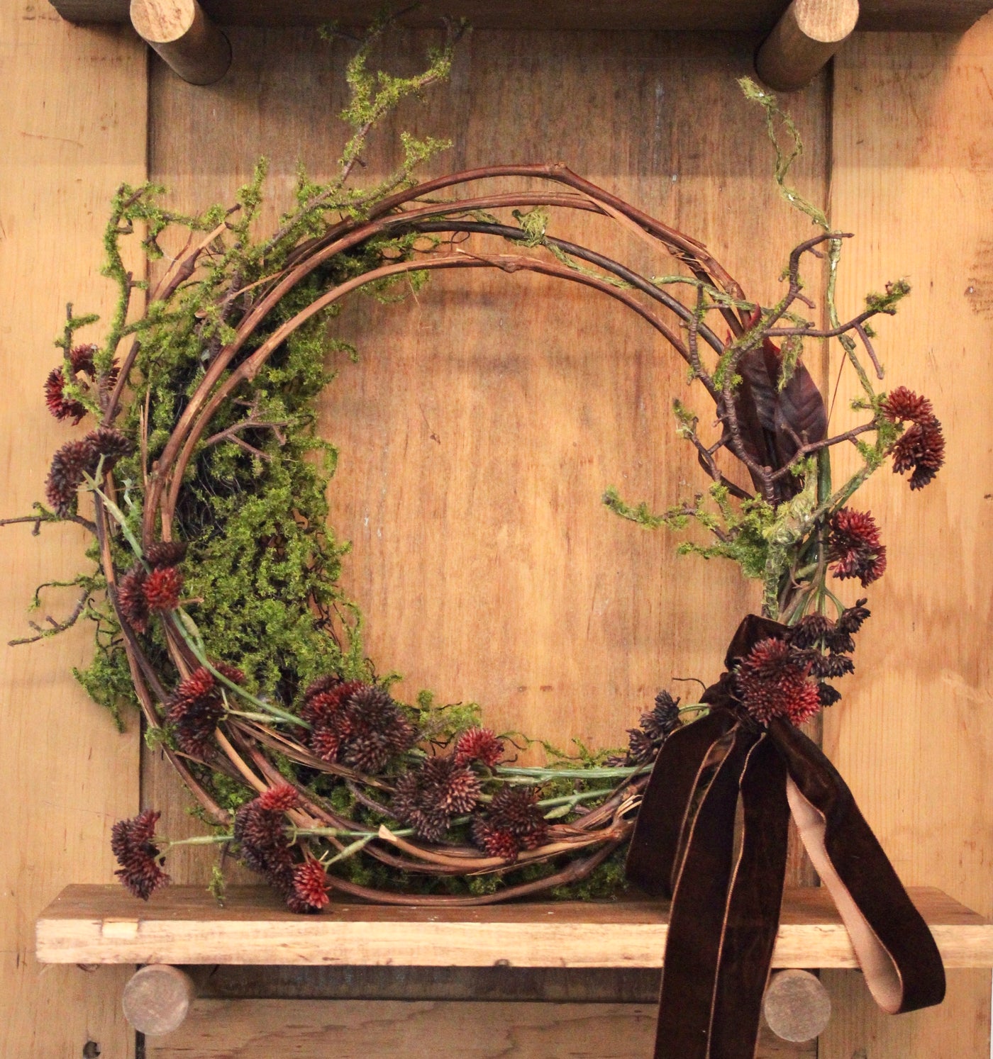 Waning Crescent Moon Wreath