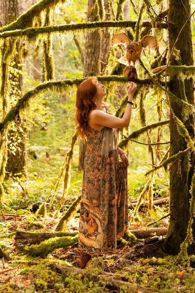 Woodland Wisdom - Maxi Slip Dress