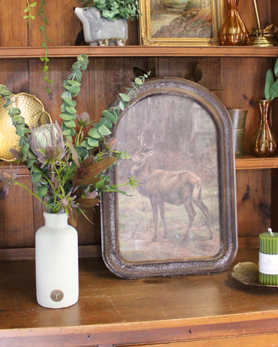 Arched Frame Stag Paintings