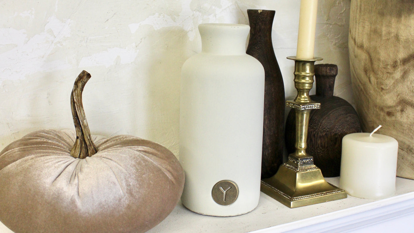Warm White Matte Bottle Vase (SM)