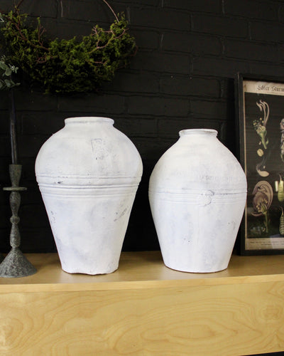 Vintage White Pots