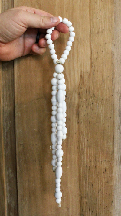 White Bead Hanger