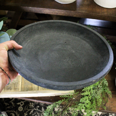 Black Clay Plate