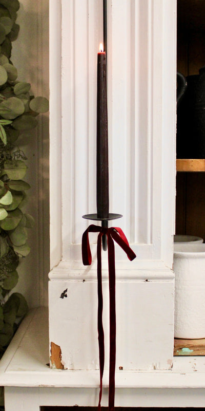 1/2” Velvet Ribbon Bows - 24” Long