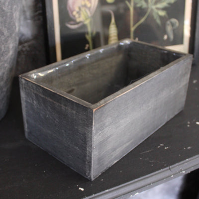 Black Wooden Planter Box
