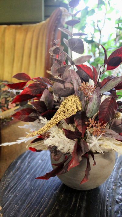 Burgundy & Cream Autumn Arrangement