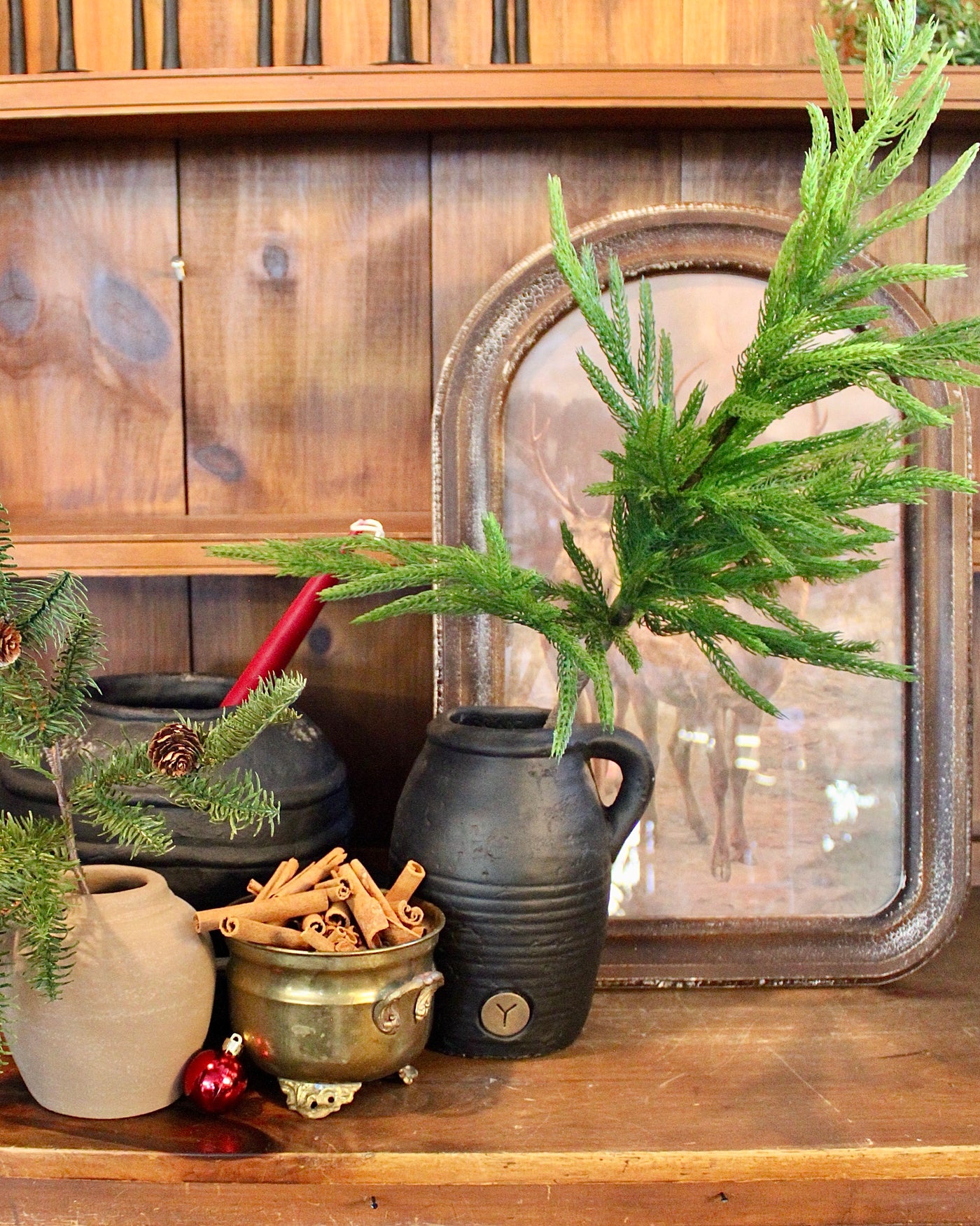 29” Fresh Touch Norfolk Pine Branch