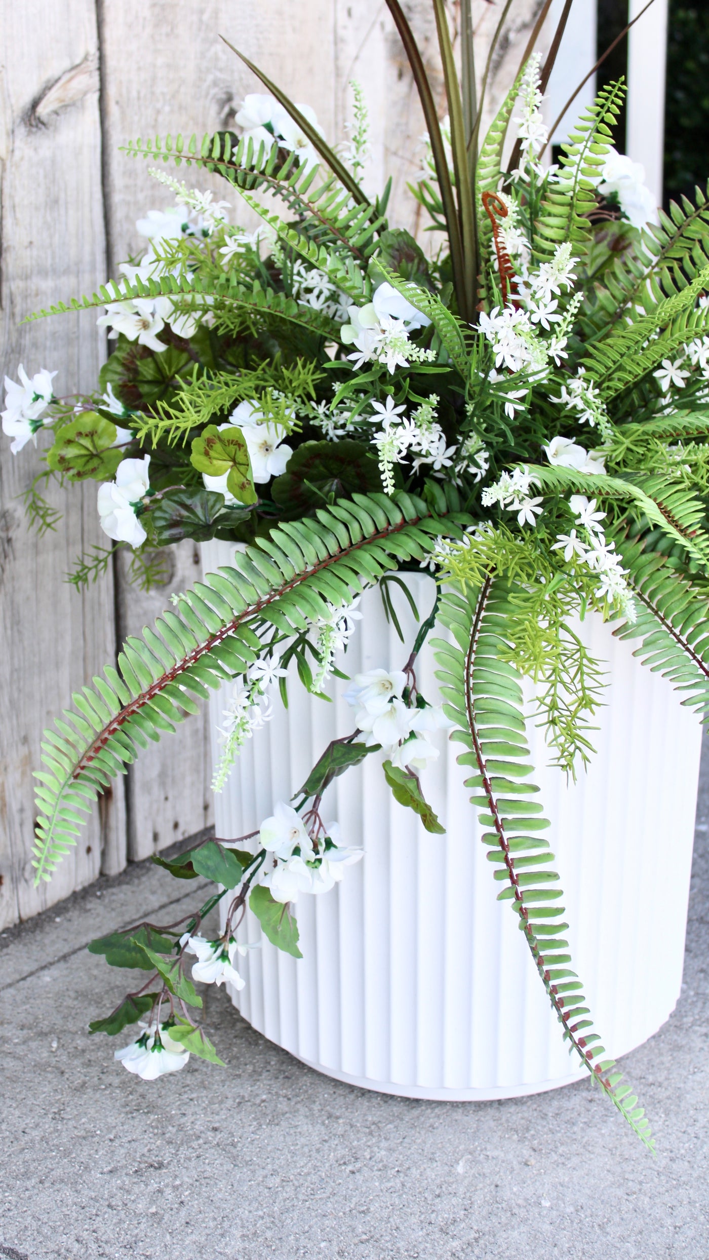 Hanging Basket/Drop-In White