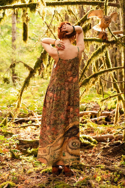 Woodland Wisdom - Maxi Slip Dress