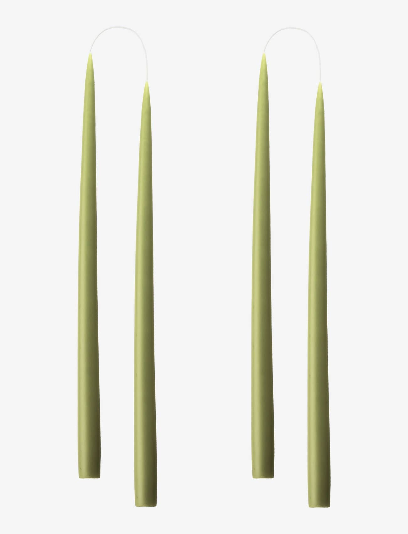 10” Olive Danish Taper Candle | Set of Two