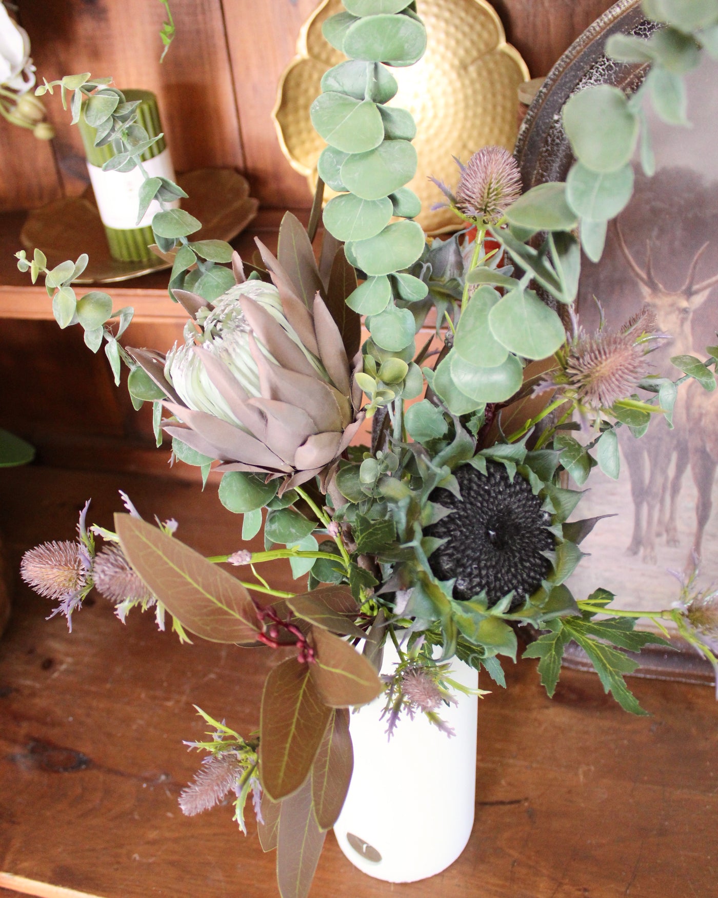 Sunflower Bouquet in Bottle Vase