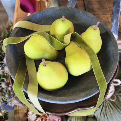 Faux Green Pear