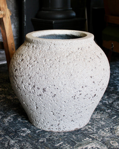 Curvy Tuscan Stone Pot