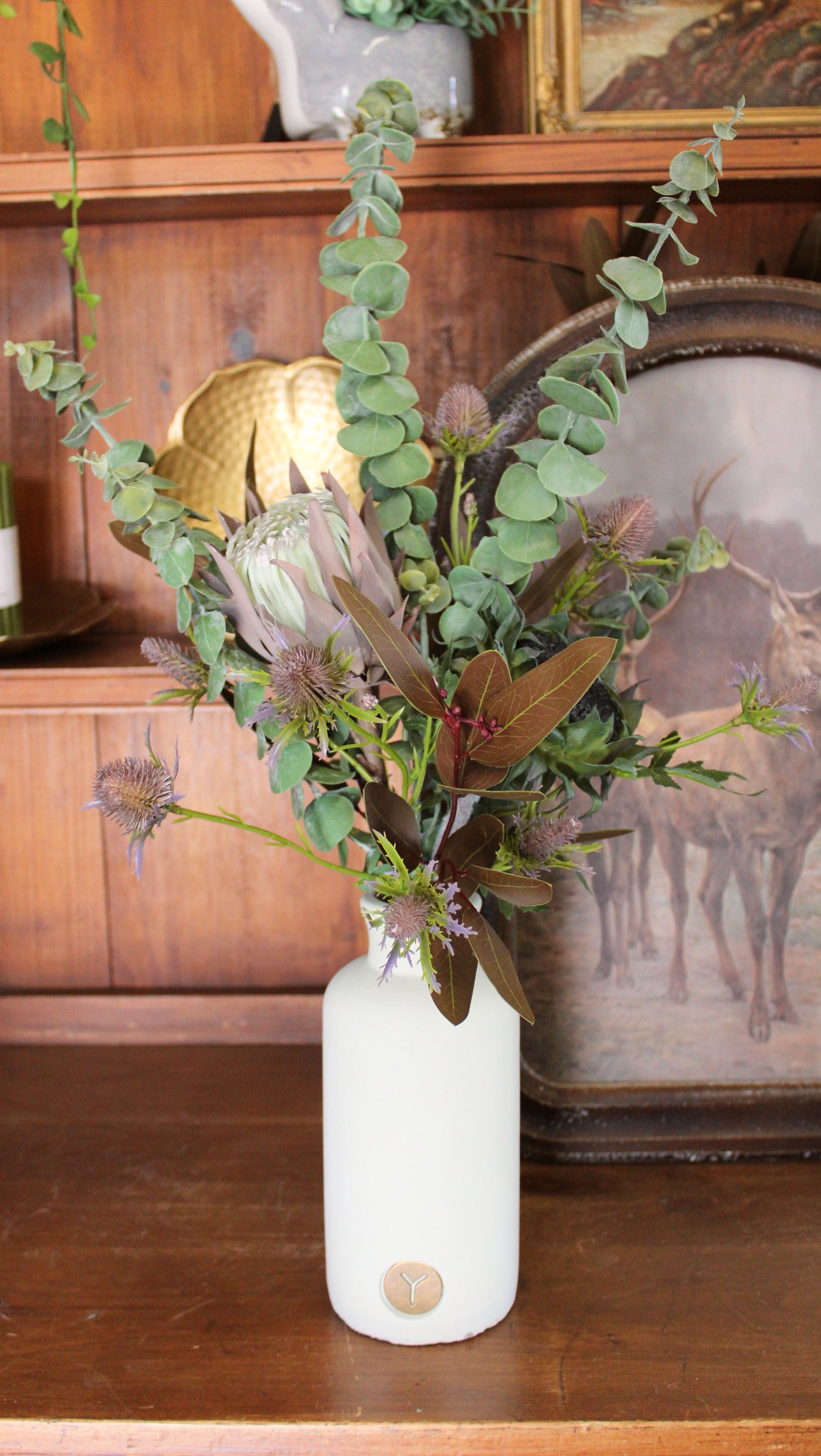 Sunflower Bouquet in Bottle Vase