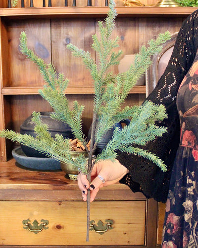 24” Fresh Touch Blue Spruce Spray