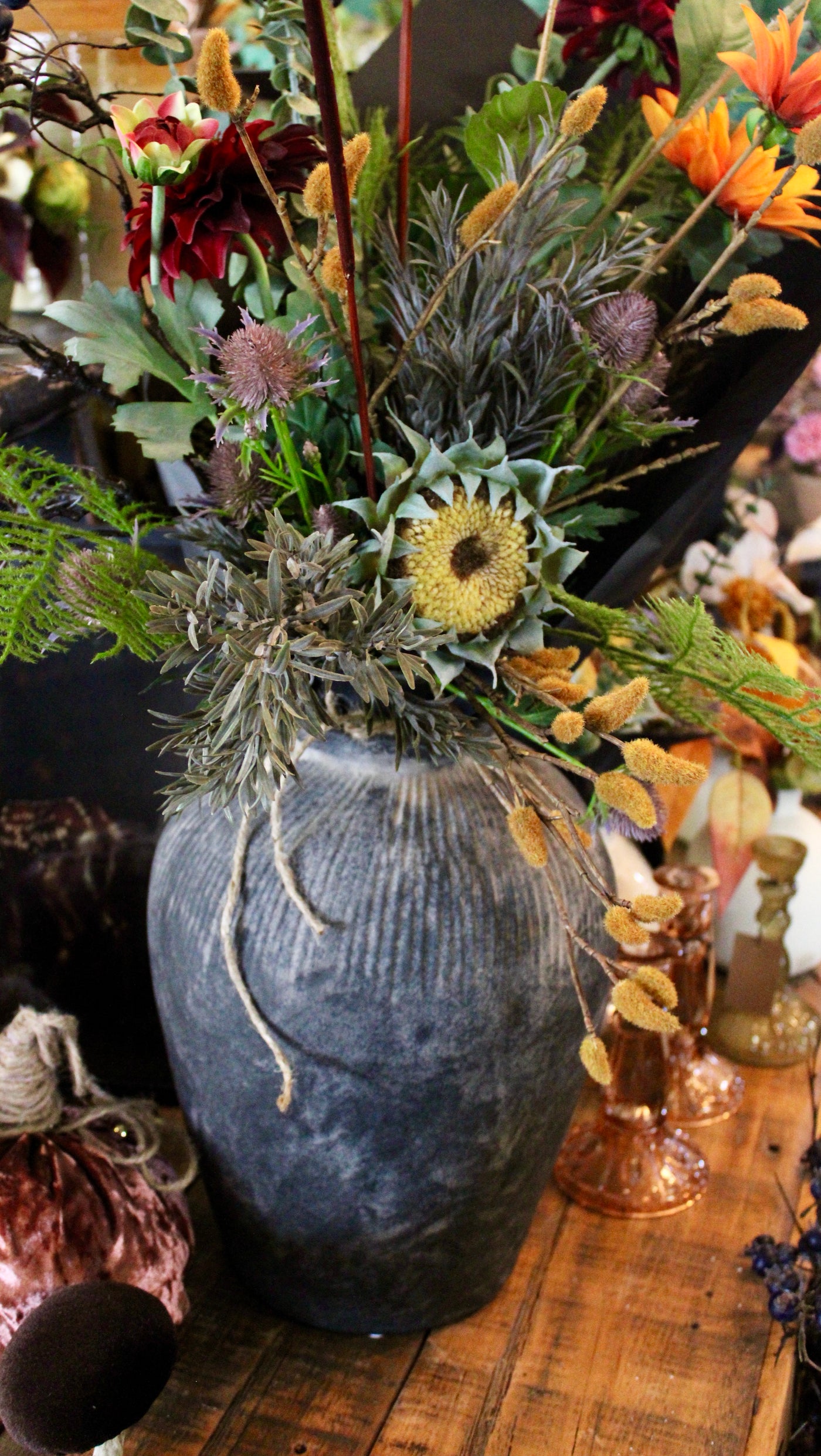 Black Terracotta Vase (Large)