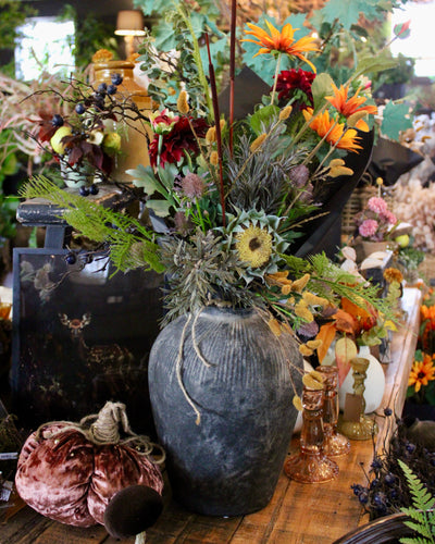 Black Terracotta Vase (Large)