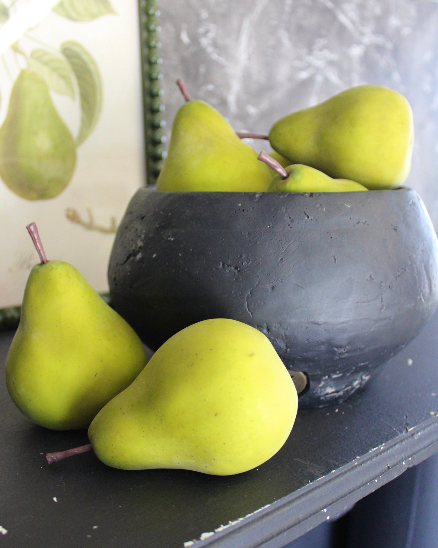Faux Green Pear