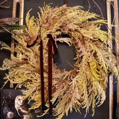 32” Pampas Wreath with Bow