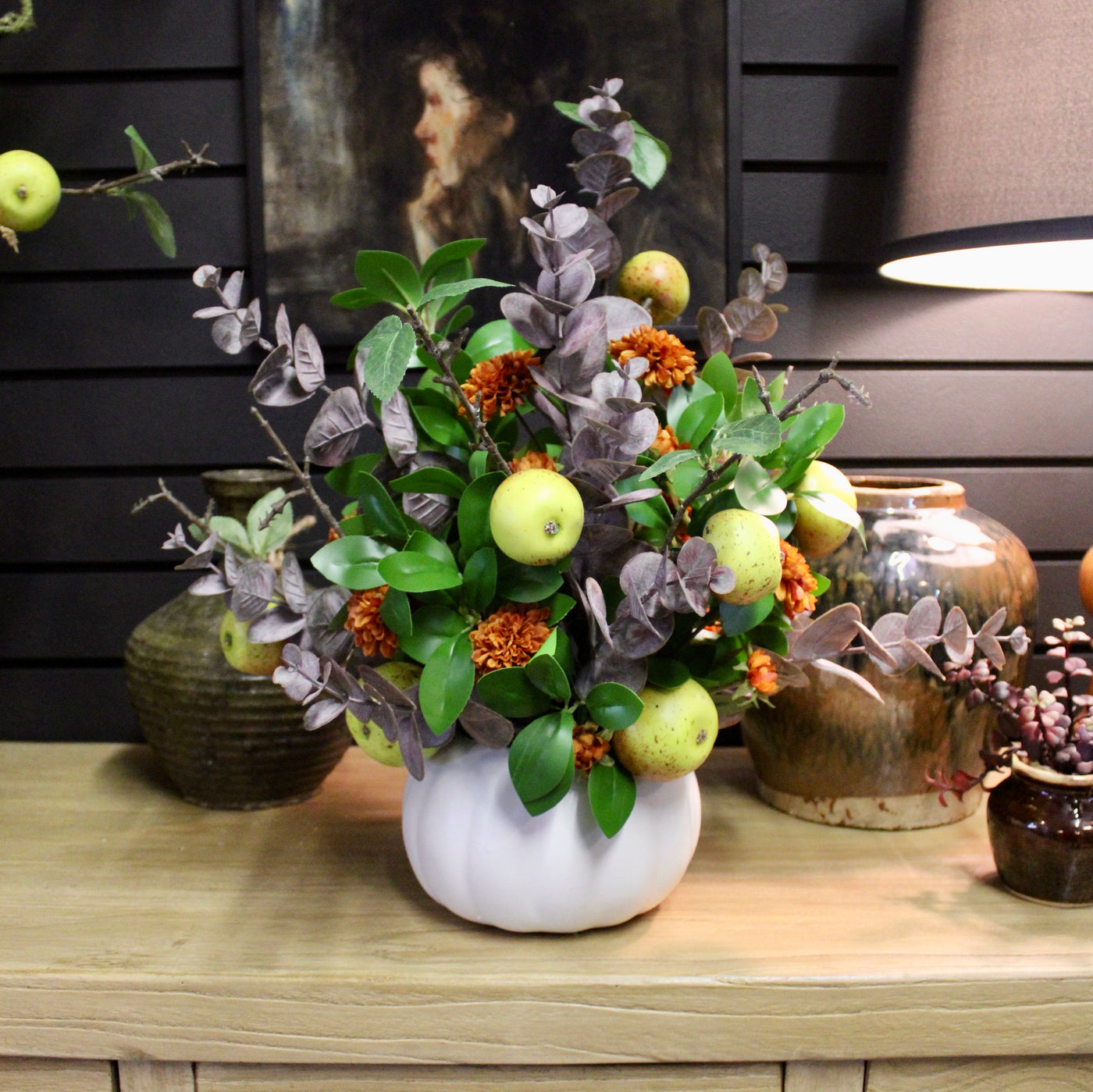 Pumpkin Pot Fall Arrangement