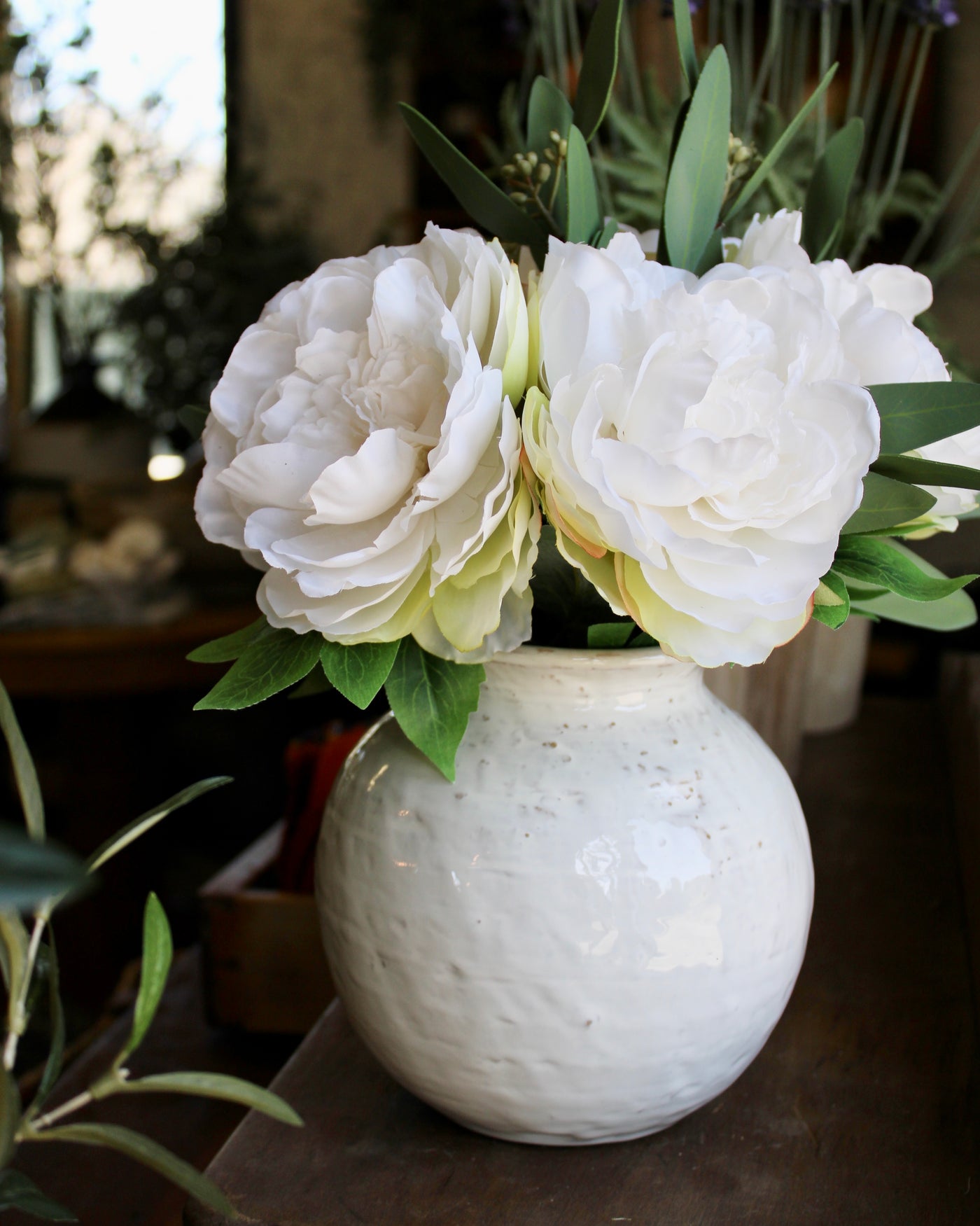 White Peony Bouquet