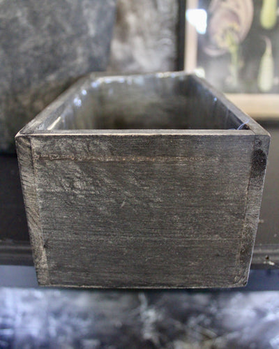 Black Wooden Planter Box