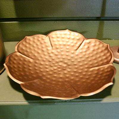 Decorative Metal Flower Bowl