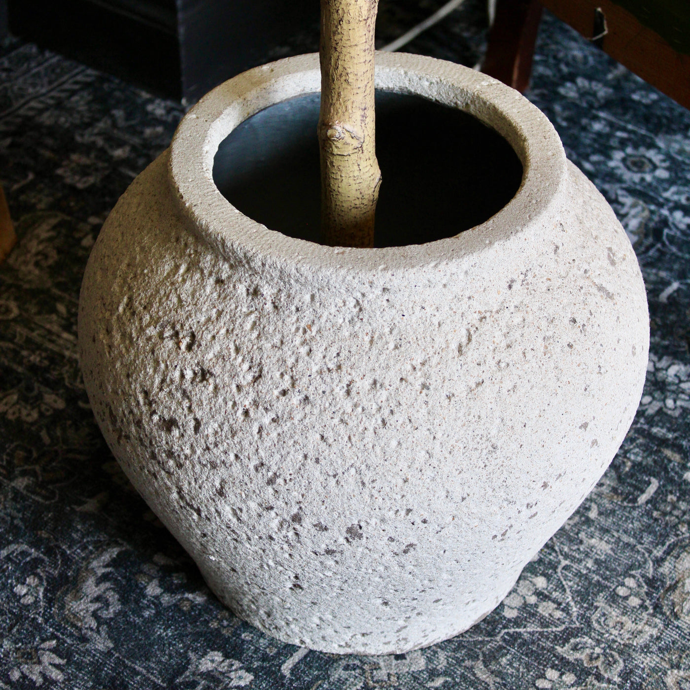 Curvy Tuscan Stone Pot