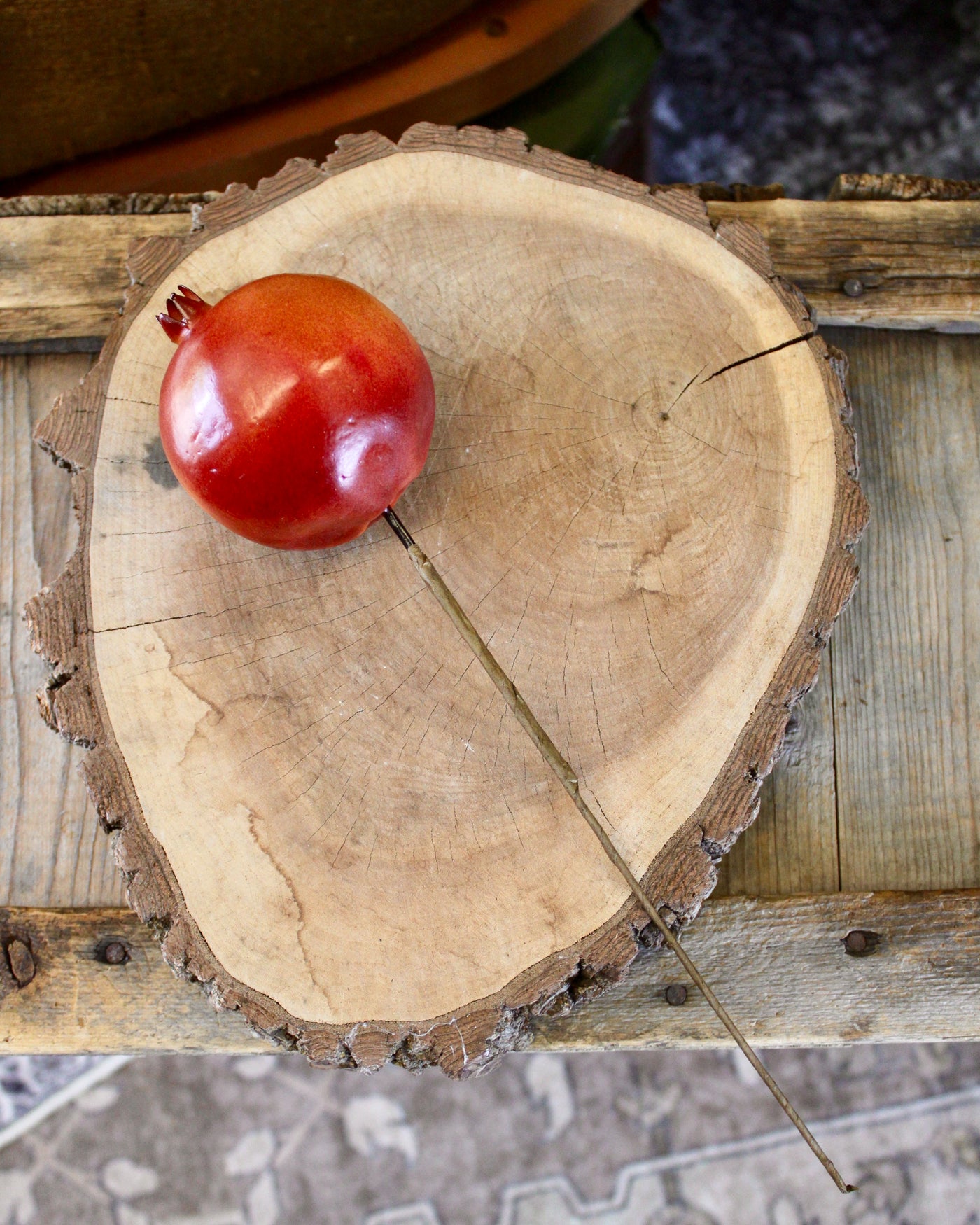Pomegranate (On Stem)