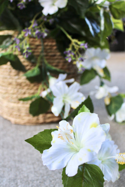 White Hibiscus & Coleus “Drop-In” Insert